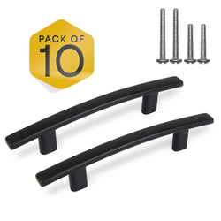 Black Arched Kitchen Cabinet Pulls - 3inch