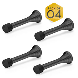 Black Spring Door Stopper