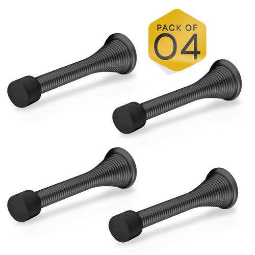 Black Spring Door Stopper