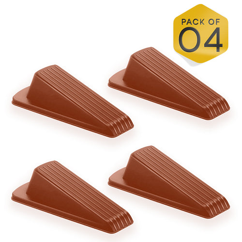 Brown Rubber Wedge Door Stopper